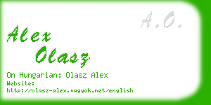 alex olasz business card